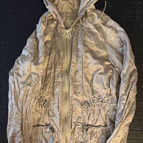MICHAEL Michael Kors Girls Light Brown Hooded  Jacket - Picture 1 of 6